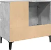 vidaXL Waschbeckenunterschrank Betongrau 65x33x60 cm Produktbild-Vorschau 7