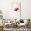 Poster - Poster ohne Rahmen - Ballerina Tanz Rot - 70x100 Produktbild-Vorschau 5
