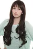 WIG ME UP Perücke superlang Pony Dunkelbraun Mix MA113-2T33 Produktbild-Vorschau 5