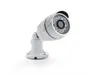 A white surveillance camera with infrared LEDs is shown against a white background. Produktbild-Vorschau