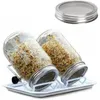 Lot de 2 bocaux à germes 1000 ml - avec couvercle grillagé Voir les images du produit 2