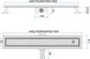 Technical drawings of a shower drain with dimensions. Produktbild-Vorschau