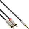 InLine Basic Slim Audio Kabel Klinke 3,5mm ST an 2x Cinch Produktbild-Vorschau 2