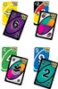 A collage of four different UNO Flip! Express card game sets, each showing a pair of cards. Produktbild-Vorschau