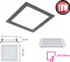 18W Eckige LED Einbauleuchte slim Panel Spot mit schwarzen Produktbild-Vorschau 2