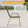 GIHAUVIA 4er Set Gartenstühle Stapelbar robustem Produktbild-Vorschau 6