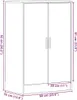 vidaXL Schuhschrank Schwarz Eichen-Optik 60x35x92 cm Produktbild-Vorschau 8