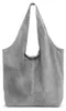 Caspar große Wildleder Hobo Bag Leder Shopper Damen Tasche Produktbild-Vorschau 1