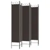 Möbel 6-tlg. Paravent Braun 200x220 cm Stoff - Paravents Produktbild-Vorschau 5