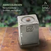 UNUS® Kerze Beton handgemacht Dauerdocht klein quaderförmig Produktbild-Vorschau 5
