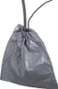 A gray drawstring bag with two dark gray tubes emerging from the top. Náhled obrázku produktu