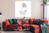 MuchoWow® Poster Strichzeichnung - Tulpen - Blume 100x100 Produktbild-Vorschau 2