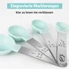 Messl?ffel set 8-teiliges Set mit Edelstahlgriffen, mit 4 Produktbild-Vorschau 3
