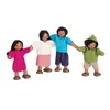 Four dolls are standing and holding hands. Produktbild-Vorschau