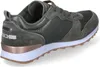 Side view of a green Skechers sneaker. Voir les images du produit