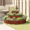 vidaXL Fioriera da giardino marrone 120 x 120 x 20 cm Anteprima dell’immagine prodotto 3