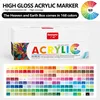 GuangNa 168 Farben Acrylmarker Set – Hartspitze Acrylstifte Produktbild-Vorschau 2