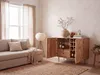 FineBuy Barschrank Akazie Massivholz 90cm Natur Weinregal Produktbild-Vorschau 4
