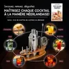 Set à cocktail Recalma 12 pièces en acier inoxydable avec Voir les images du produit 7