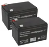 2x 12V 12Ah BLEI AKKU BATTERIE für ELEKTROFAHRRAD Produktbild-Vorschau 1