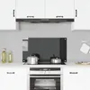 vidaXL Dos de cuisine noir 90x50 cm verre trempé Voir les images du produit 1