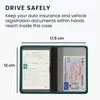 kwmobile Fahrzeugschein Hülle mit Kartenfächern - Neopren Produktbild-Vorschau 4