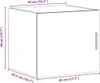 vidaXL Wandschrank Weiß 45x42,5x40 cm Holzwerkstoff Produktbild-Vorschau 8