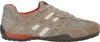 A side view of a beige and orange Geox sneaker. Produktbild-Vorschau