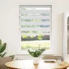 Store double vidaXL blanc 90 x 150 cm, largeur du tissu Voir les images du produit 1