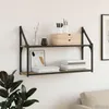 vidaXL Wandregal Wandhalterung Artisan-Eiche 80 x 21 x 51 Produktbild-Vorschau 2