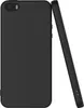 A black smartphone case is shown leaning against a black smartphone. Produktbild-Vorschau