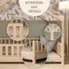 Crazy Pine Lit de maison 90x200 cm - Lit d'enfant en bois Voir les images du produit 8