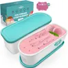 Bocaux à glace de 1,5 l, réutilisables, hermétiques, avec Voir les images du produit 1