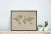 MuchoWow® MuchoWow® Gerahmtes Poster Weltkarte - Panther - Produktbild-Vorschau 5