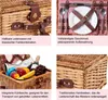 Picknick-Set für 2 Personen, rot, mit Kühlfach und Produktbild-Vorschau 11