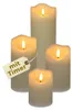 4er Set LED Kerze mit Timer Echtwachs LED Kerzen bewegliche Produktbild-Vorschau 1