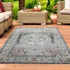 Teppich Orient Outdoor Vintage in grau blau Größe - 140 x Produktbild-Vorschau 1
