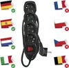 Steckdosenleiste 1,5 m / 4 Steckdosen / Schalter / schwarz / PVC / 1,5 mm2 Produktbild-Vorschau
