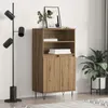 vidaXL Highboard Brown 60 x 36 x 110 cm Materiál na báze Náhľad obrázku produktu 3