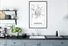 MuchoWow® Gerahmtes Poster Karte - Darmstadt - Stadtplan - Produktbild-Vorschau 4