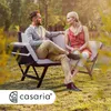 CASARIA® Polyrattan Gartenbank mit Liegefunktion Auflage Produktbild-Vorschau 2