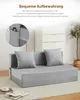 Schlafsofa mit Samtbezug und 2 Kissen, abnehmbarer und Produktbild-Vorschau 4
