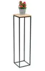 DanDiBo Flower Stool Metal Wood Black Angular 100 cm Flower Náhled obrázku produktu 5