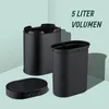Relaxdays Mülleimer Wandmontage, 5 Liter, Einhängen oder Produktbild-Vorschau 5