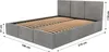 Muralo POLSTERBETT für Schlafzimmer Polsterbett mit Produktbild-Vorschau 2