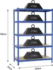 Rayonnage pour charges lourdes 610821 bleu, 180 x 120 x 60 Voir les images du produit 3
