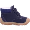 A single blue boot with a brown sole and white trim is shown against a white background. Anteprima dell’immagine prodotto