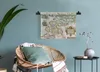 MuchoWow® Wandteppich Wandbehang Karte - Vintage - Seeland Produktbild-Vorschau 5