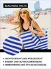 Beige großer Strandbeutel mit Streifen - Schultertasche mit Produktbild-Vorschau 5