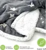 heimtexland ® velvety soft plyšová deka hvězdy měkký flanel Náhled obrázku produktu 3